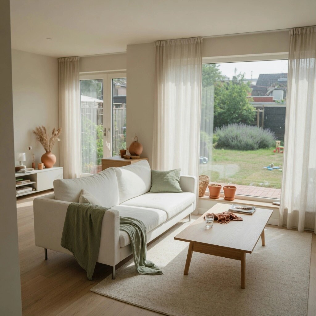 Neat and welcoming living area